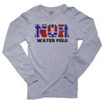 thumbnail image 1 of Norway Waterpolo - Olympic Games - Rio - Flag Men's Long Sleeve Grey T-Shirt, 1 of 2