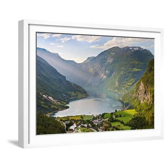 Norway, Western Fjords, Geiranger Fjord, Scenic Framed Art Print Wall Art by Shaun Egan Sold by Art.Com