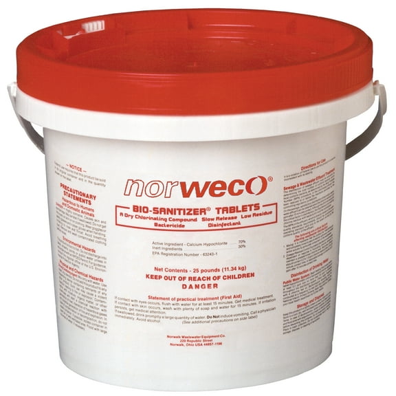 Norweco Tablet Septic Treatment 25 lb. - Total Qty: 1