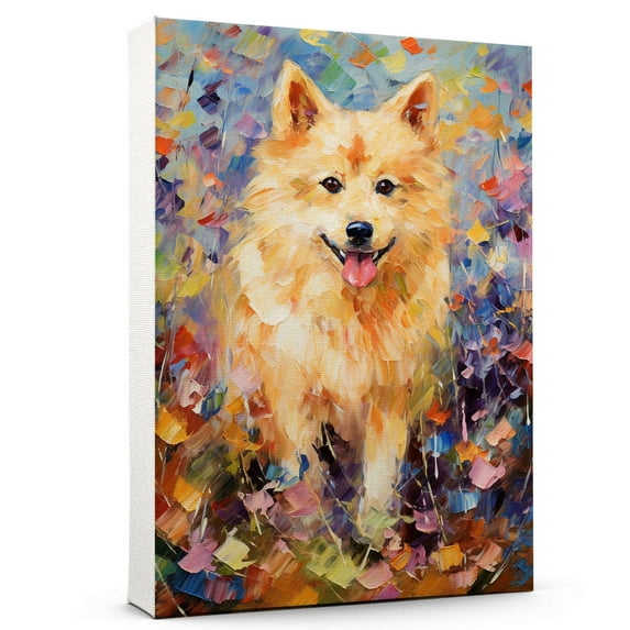 Norwegian Buhund Dog Art Print Poster, Wall art Painting Decor, Starry Night Van Gogh Art Home Decor Artwork For Bedroom Living Room Bathroom Decor