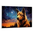 thumbnail image 1 of Norwegian Buhund Dog Canvas Van Gogh Starry Night Wall Art Gifts Canvas Wall Art Frame Music Artist Customized Canvas Framed Photo Art Work For The Bedroom(Gifts For Dog Lover ), 1 of 6