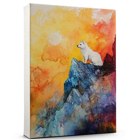 Norwegian Buhund Dog Playing Climbing Wall Canvas Norwegian Buhund Canvas Art for Dog Lovers, Climbing Canvas and Unique Room Decor