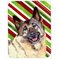 thumbnail image 1 of Norwegian Elkhound Candy Cane Holiday Christmas Glass Cutting Board - Large, 1 of 1