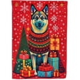 thumbnail image 1 of Norwegian Elkhound Holiday Christmas Garden Flag 11.25 in x 15.5 in, 1 of 5