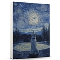 thumbnail image 1 of Norwegian Elkhound Vintage Dog Golf Canvas – Artistic Sports, Norwegian Elkhound Dog with Golf Stretched Canvas Size 8x12 Wall Print for Bedroom, Living Room, Office, 1 of 5
