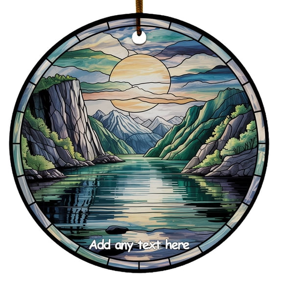 Norwegian Fjord Ornament  Christmas 2025 Ornament Keepsake for Travel Adventures, Great Gift for Families, Friends or Couples