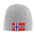 thumbnail image 1 of Norwegian Flag Beanie Hat Knit Hat Skull Cap for Men Women Winter Hat Gray, 1 of 6