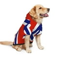 thumbnail image 1 of Norwegian Flag Dog Hoodie Pet Coat for Medium and Large Dogs Daily Use Large, 1 of 7