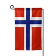 thumbnail image 1 of Norwegian Flag Double Sided Garden Flag for Indoor Outdoor Decorations 12.5 * 18 Inches Square, 1 of 7