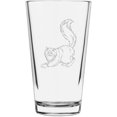 thumbnail image 1 of Norwegian Forest Side View 2 Cat Themed Etched 16oz Libbey Pint Glass, 1 of 1