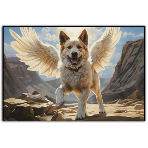 Norwegian Lundehund Gift - Cat or Dog Pet Loss Gift for a Grieving Friend - Pet Remembrance Gift and Sympathy Photo Keepsake, wall paper, kitchen wall décor