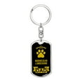 thumbnail image 1 of Norwegian Lundehund Keychain Stainless Steel or 18k Gold, 1 of 10