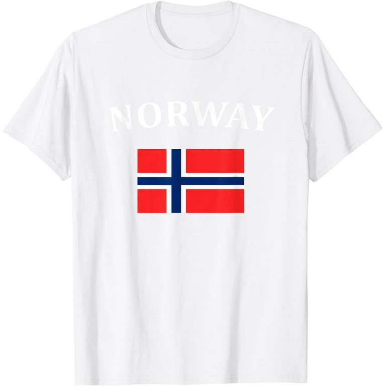 Norwegian Pride Flag T-Shirt Norway Shirt Great Gift Tee Norwegian Pride Flag T-Shirt Norway Shirt Great Gift Tee
