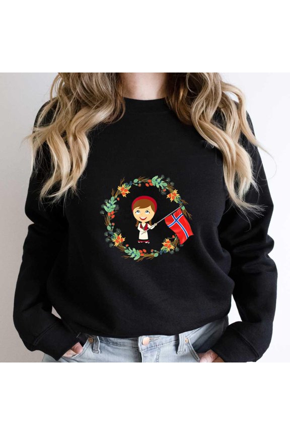 Norwegian Pride Funny Scandinavian Norway Holiday Graphic SW12291 Unisex Sweatshirt, Up to Size 5XL