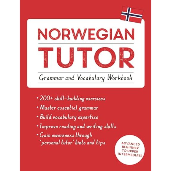 Pre-Owned Norwegian Tutor: Grammar and Vocabulary Workbook (Learn Norwegian with Teach Yourself): Advanced Beginner to Upper Intermediate Course (Paperback) 1473617448 9781473617445