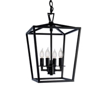Norwell Lighting - 4 Light Small Cage Pendant In Traditional and Classic