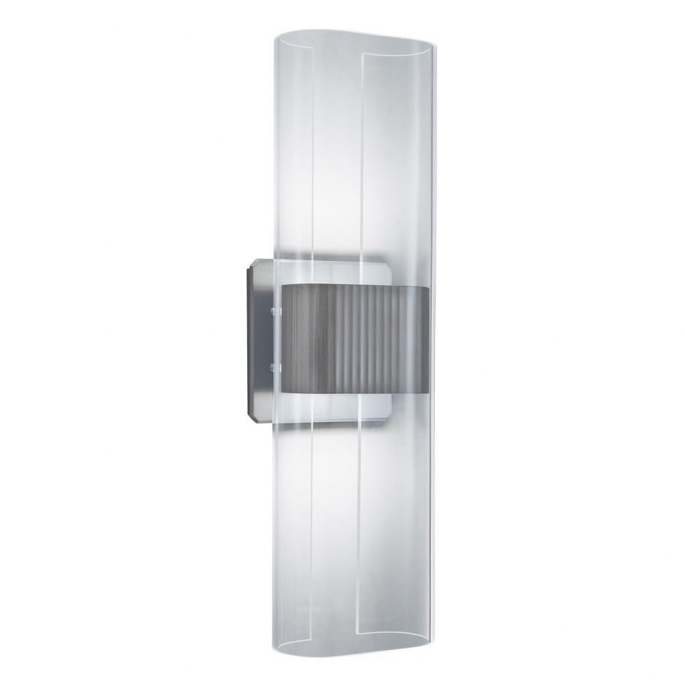 Gem 17'' Brushed Nickel LED Dimmable Wall Sconce with Acrylic Diffuser