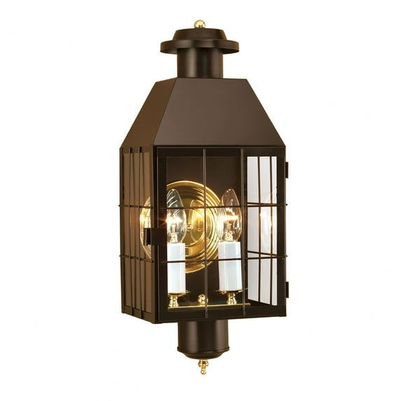 Norwell Lighting - American Heritage - 2 Light Outdoor Wall Mount In Traditional