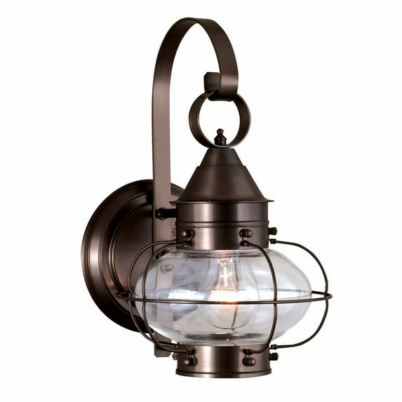 Norwell Lighting 1323 Cottage Onion 1 Light 14" Tall Outdoor Wall Sconce - Bronze