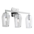 thumbnail image 1 of Norwell Lighting Gaia Light Wall Sconce Chrome 3 Light Chrome Painted, 1 of 5