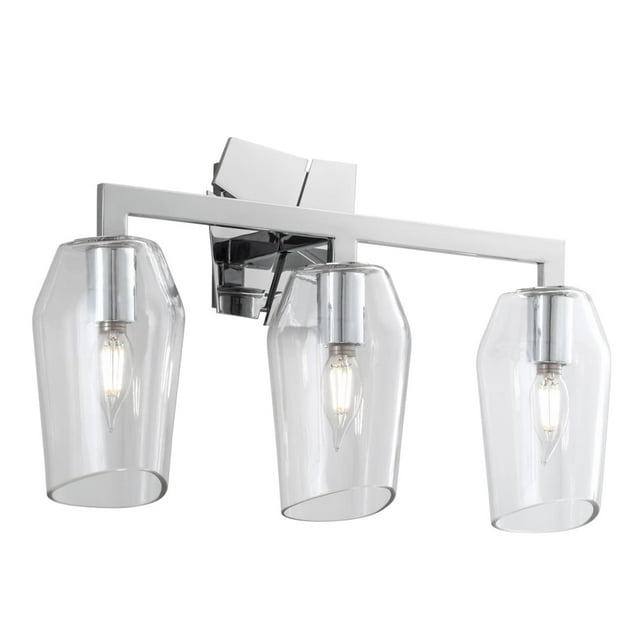 Norwell Lighting Gaia Light Wall Sconce Chrome 3 Light Chrome Painted