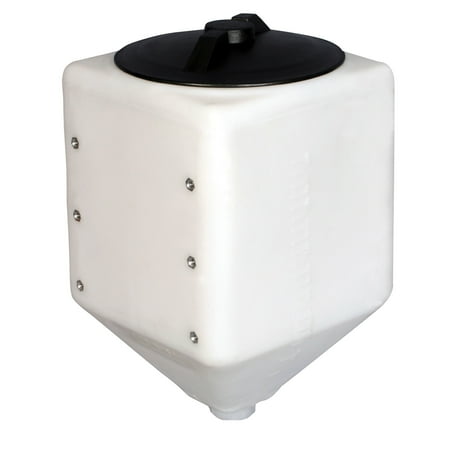 Norwesco 10 Gallon Conical Total Drain Tank for Fertilizer Solutions