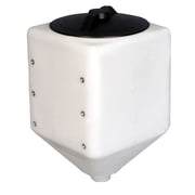 Norwesco 10 Gallon Conical Total Drain Tank for Fertilizer Solutions