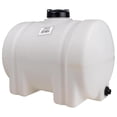 thumbnail image 1 of Norwesco Horizontal Leg Utility Tank, Water Storage Container, 35 Gallon Capacity, White, 1 of 4