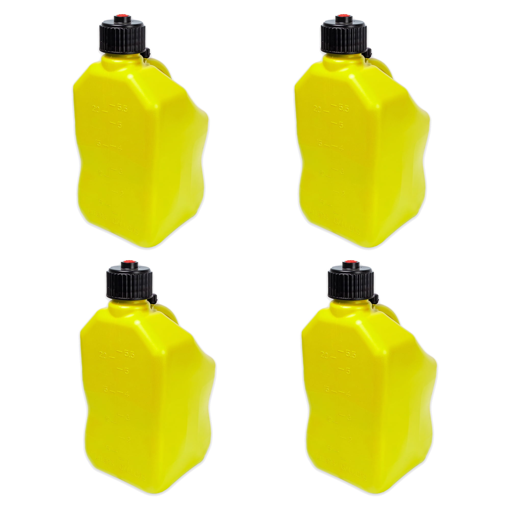 Bushman 4Pk U-Jug Storage Jug, Portable Plastic Container, 5.5 Gal