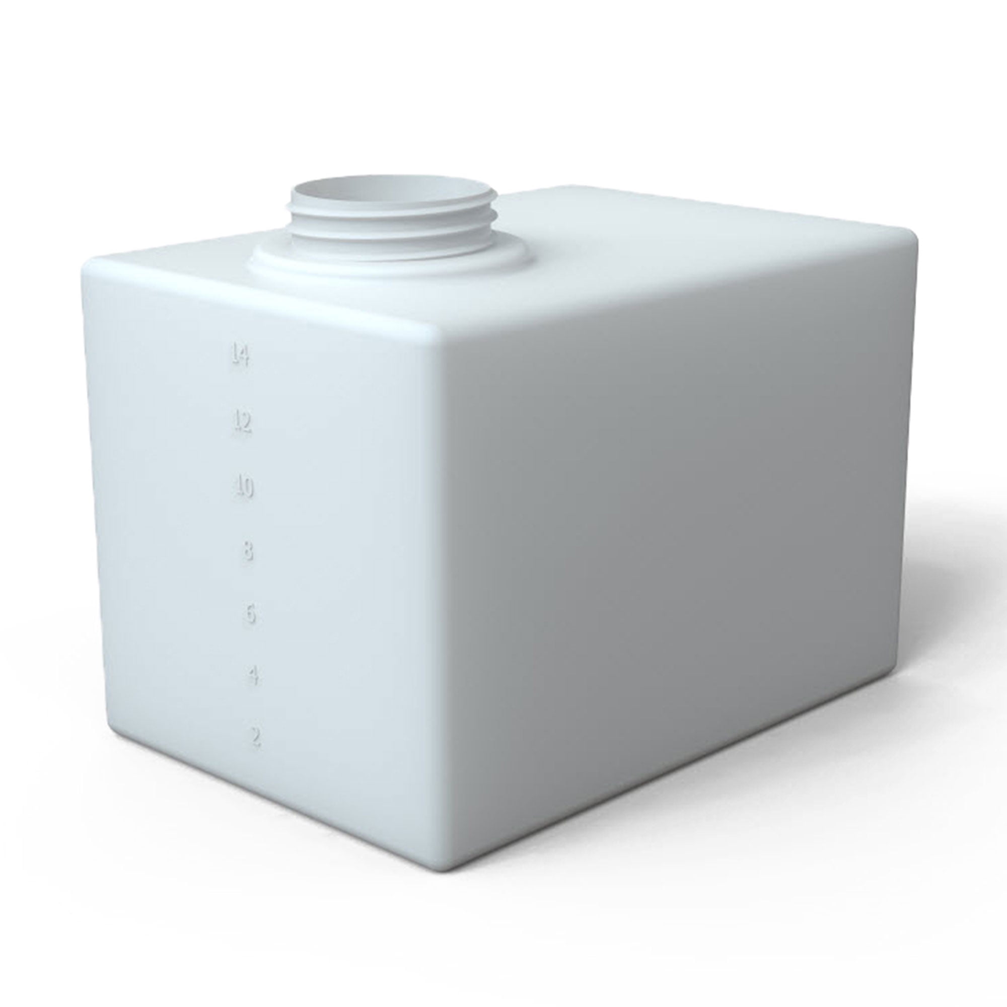 Norwesco Flat Bottom Utility Tank for Trailers and Lawn Care, 16 Gal, White