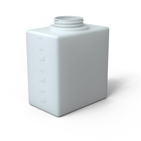 Norwesco Flat Bottom Utility Tank for Trailers and Lawn Care, 7 Gal, White