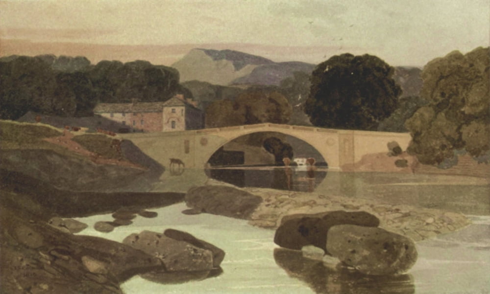 Norwich School 1920 Greta Bridge Yorkshire Canvas Art - John Sell Cotman (24 x 36)