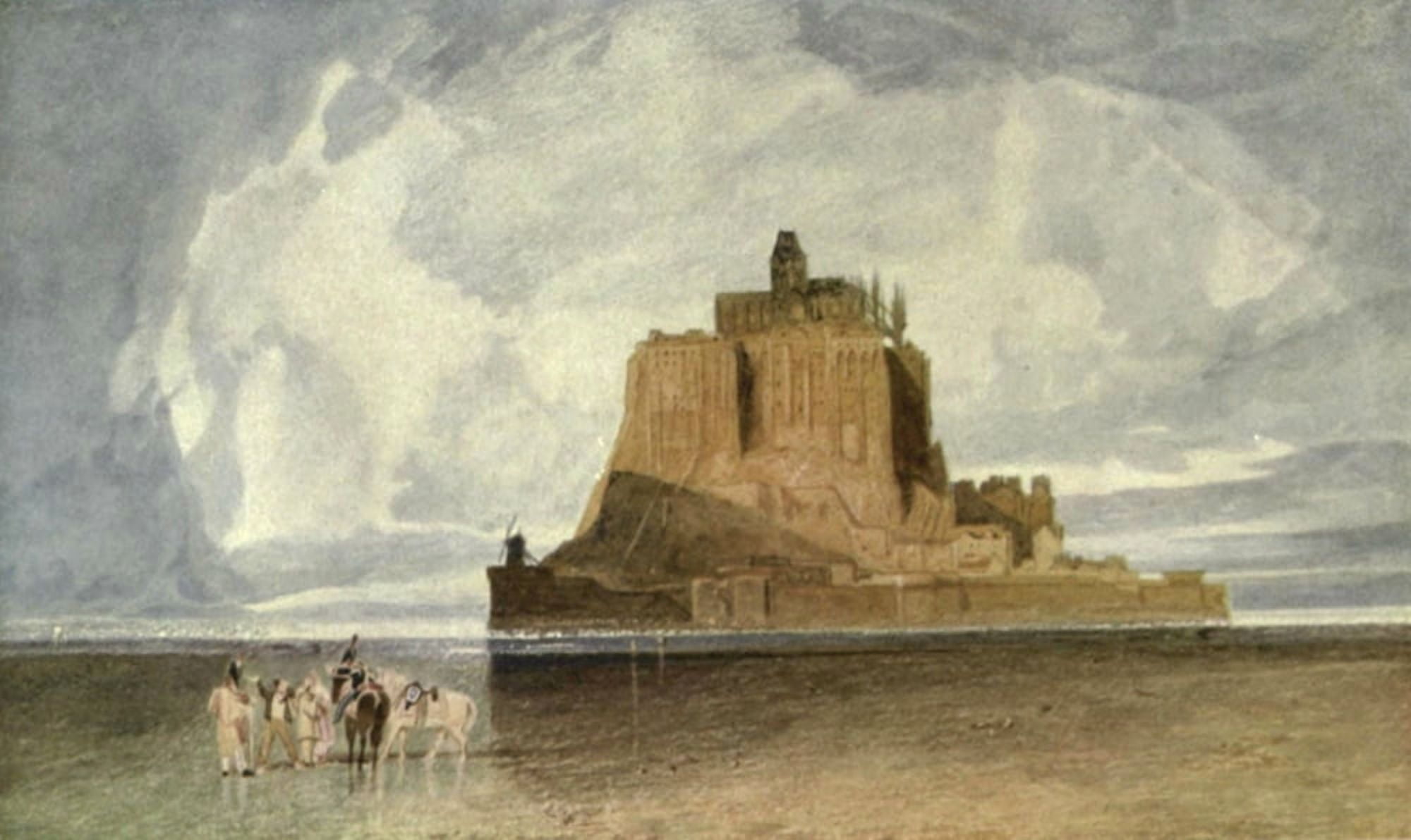 Norwich School 1920 St Michaels Mount Canvas Art - John Sell Cotman (18 x 24)