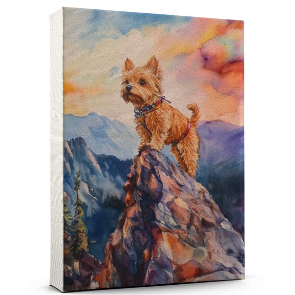 Norwich Terrier Dog Canvas  Climbing Canvas Print of Funny Norwich Terrier Dog Wall Art, Climbing Sports Wall Decor, Home Decor, Dog Lover