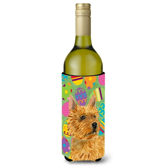 Norwich Terrier Easter Eggtravaganza Wine Bottle Hugger