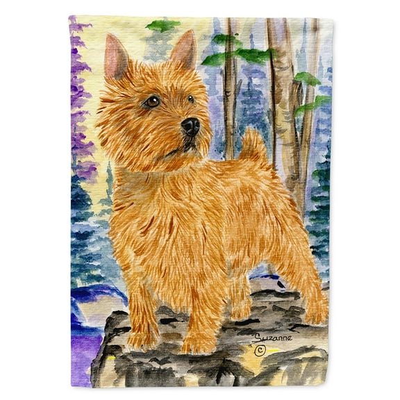 Norwich Terrier Flag Canvas House Size