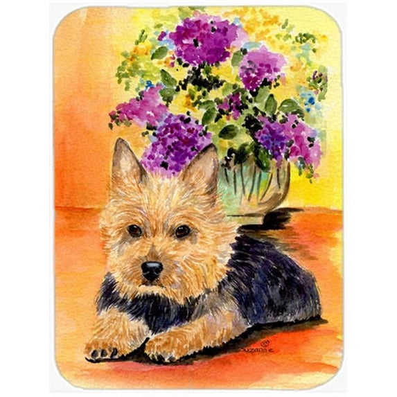 Norwich Terrier Glass Cutting Board - Large