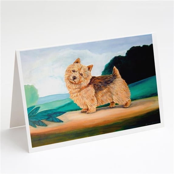 Norwich Terrier Greeting Cards & Envelopes - Pack of 8