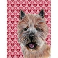 thumbnail image 1 of Norwich Terrier Hearts and Love Flag Garden Size, 1 of 1