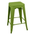 thumbnail image 1 of Norwood Commercial Furniture Backless Metal Stack Stool - 24" Seat Height Green (Pack of 2), 1 of 5