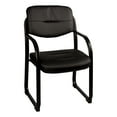 thumbnail image 1 of Norwood Commercial Furniture Comforo Sled Base Guest Chair w/ Arms Black, 1 of 3