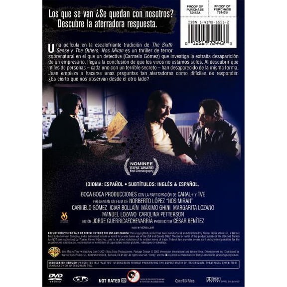 Nos Miran (DVD) directed by Norberto Lpez Amado