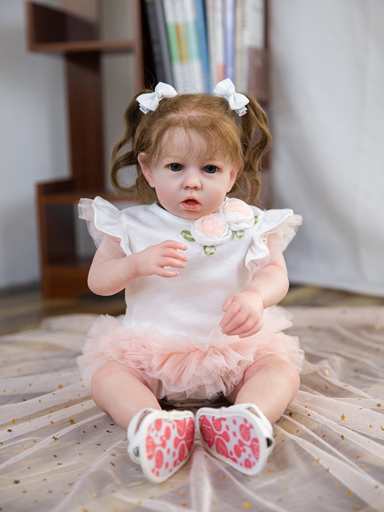 Nosadi Reborn Baby Dolls African American Black Silicone Realistic Baby