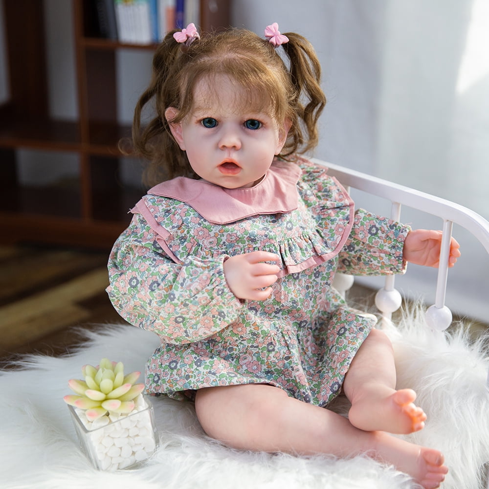 Nosadi Reborn Baby Dolls Lifelike Dolls White Skin Soft Body with