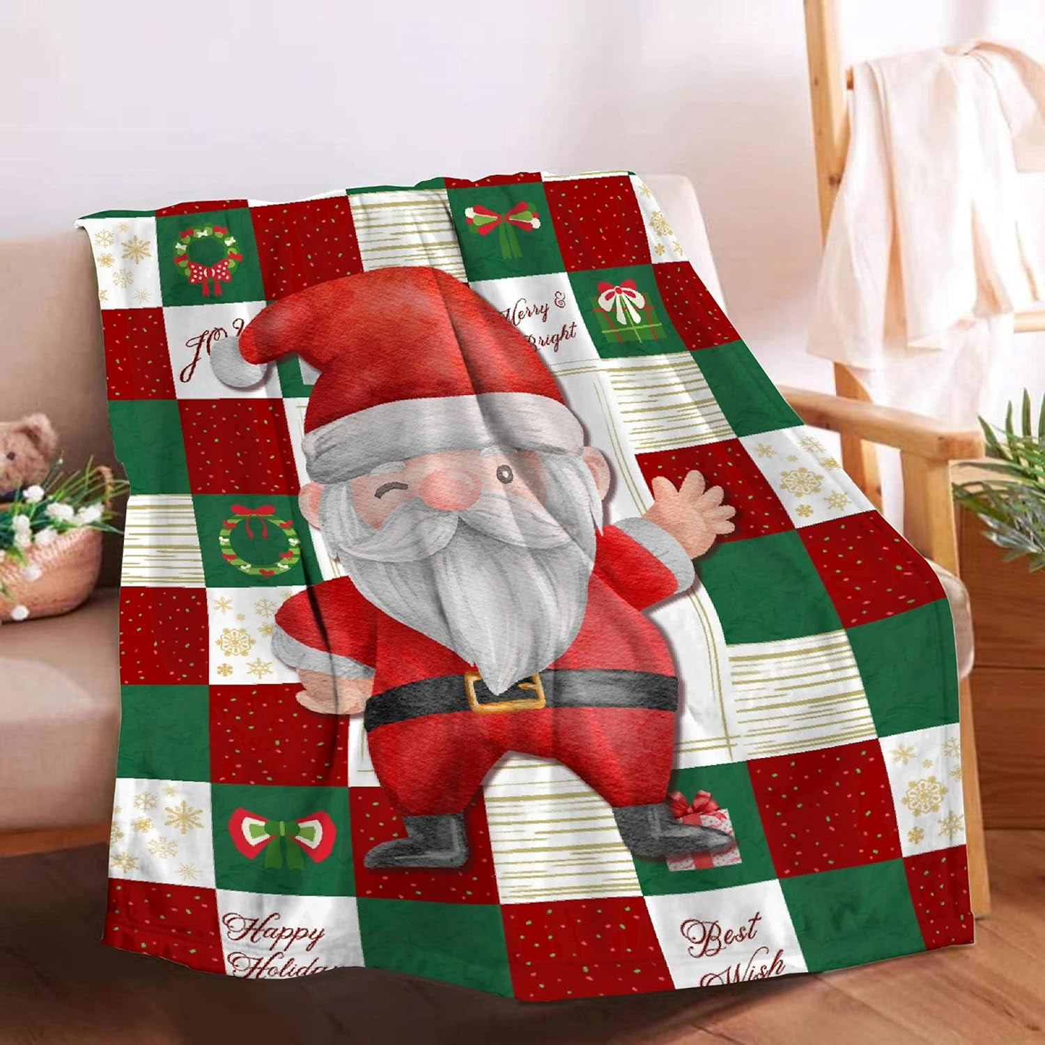 Nosbei Blanket Monstera Deliciosa Palms Tropical Plants Soft Cozy Throw