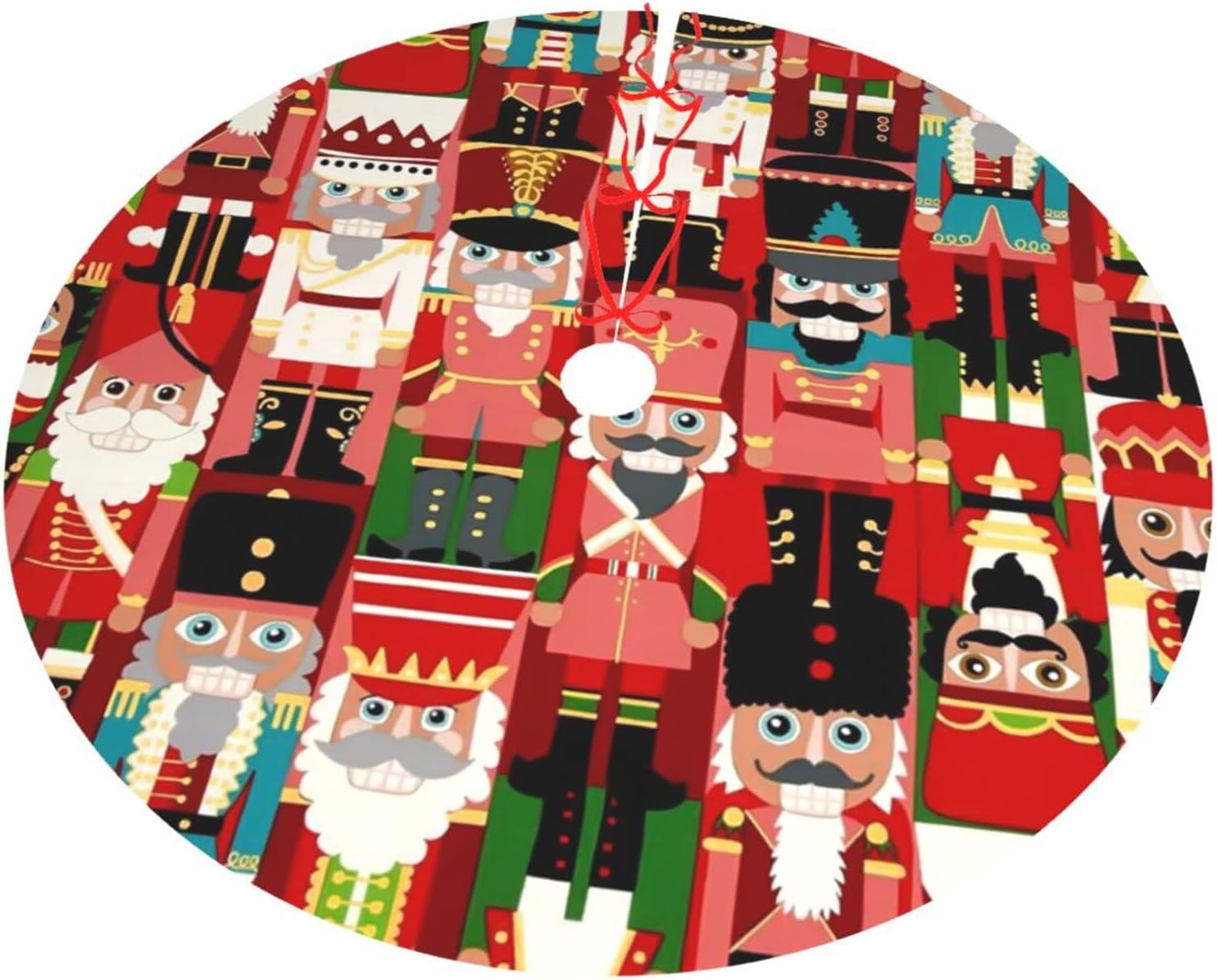 Nosbei Candies Cookies Snowflakes Red Christmas Tree Skirt 30/36/48
