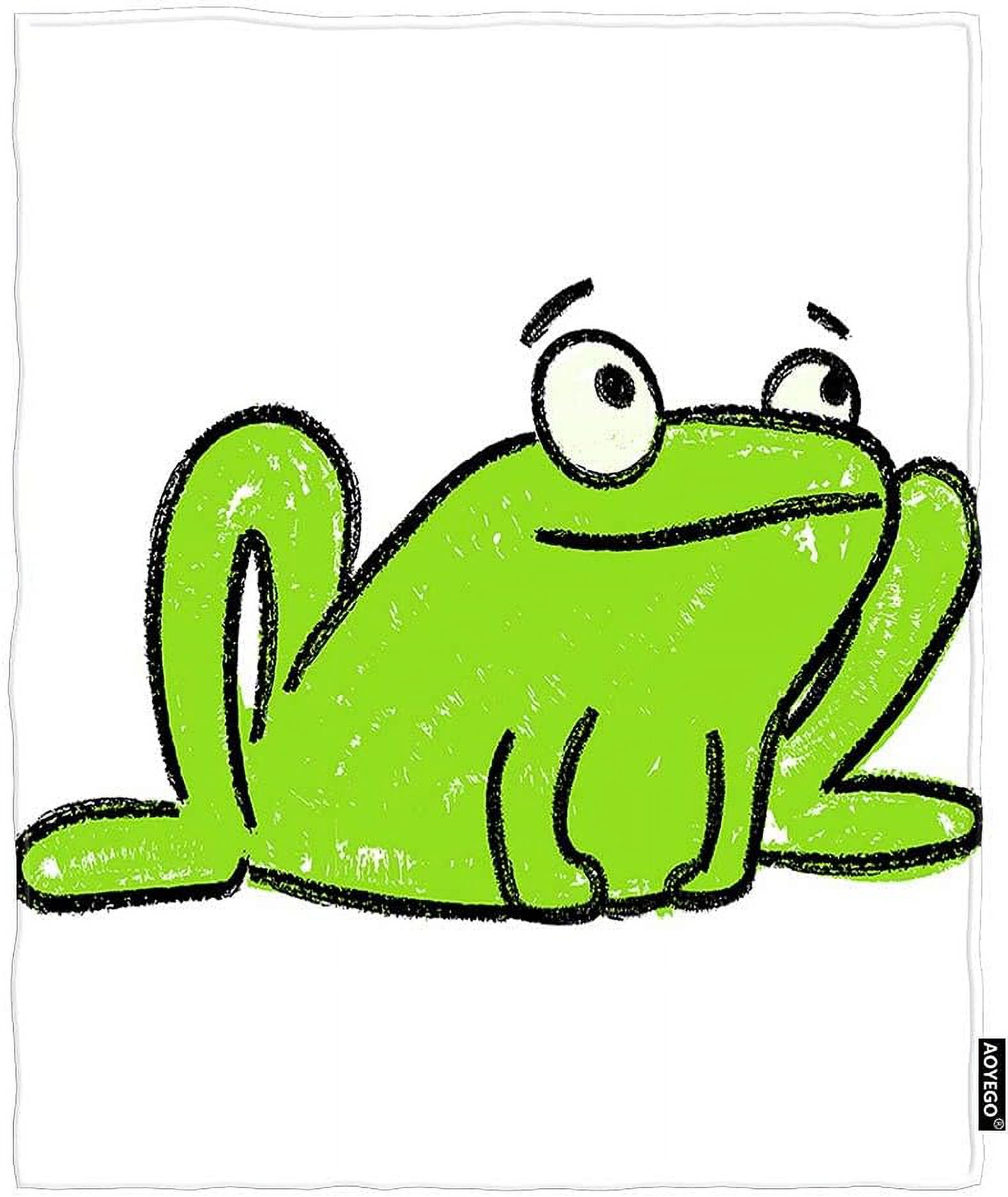 Nosbei Cute Frog Doodle Blanket Wax Crayon Texture Clip Art Adorable