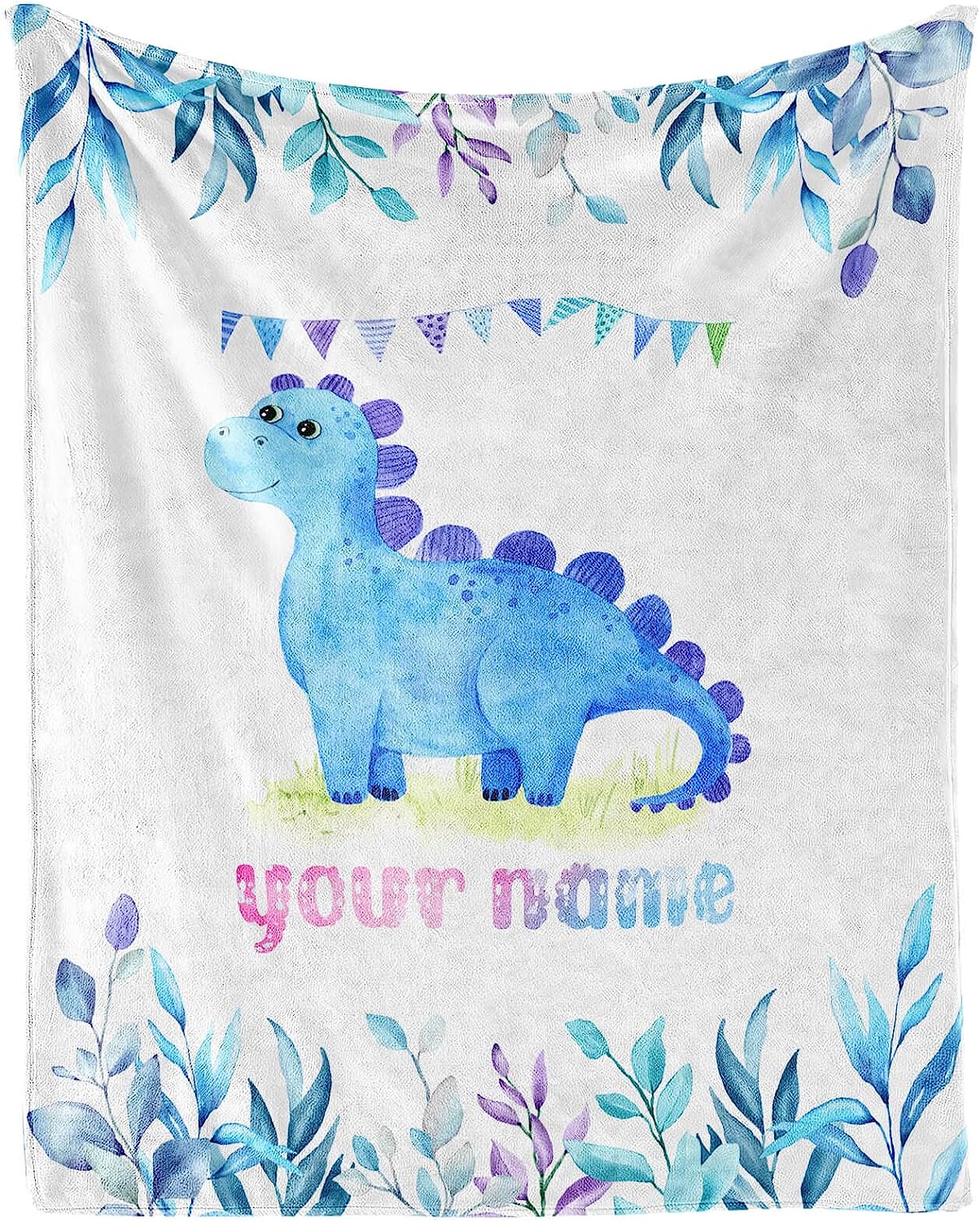 Nosbei Dinosaur Blanket Gifts, 50"x40" Inches Cozy Flannel Blankets