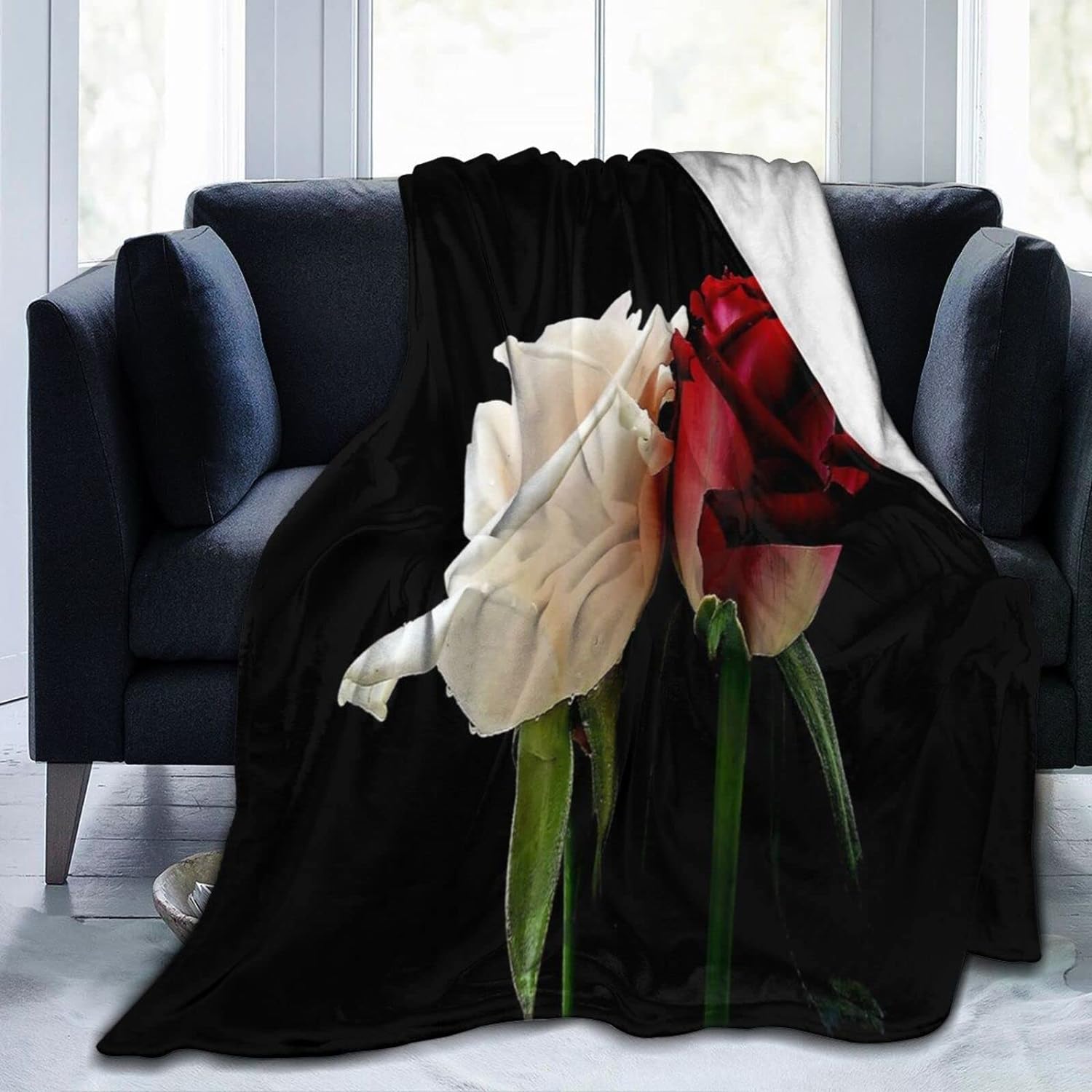 Nosbei Fleece Plush Throw Blanket Comforter Faux Fur Soft Cozy Warm