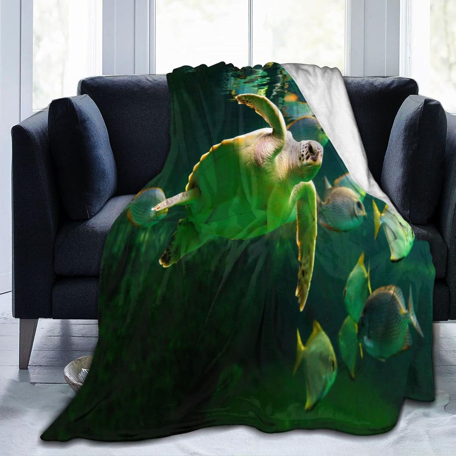 Nosbei Fleece Plush Throw Blanket Comforter Faux Fur Soft Cozy Warm